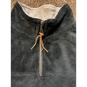 True Grit Frosty Tip Sherpa Pullover Quarter Zip Fleece Mens Size Large